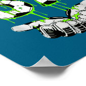 67 Six Alpha Drip Gen Seven Voetbal Poster (Hoek)