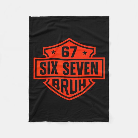67 Six Seven 6 7 Boys Girls Kids Teens Tee Motorcy Fleece Deken (Voorkant)