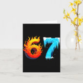 67 Six Seven 6-7 Flaming Ice – Funny Teen Kids Bra Kaart (Gele Bloem)