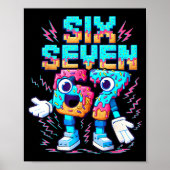 67 Six Seven 6-7 - Funny Italian Brainrot Ice Crea Poster (Voorkant)