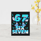 67 Six Seven 6-7 - Funny Italian Brainrot Kids Gam Kaart (Gele Bloem)