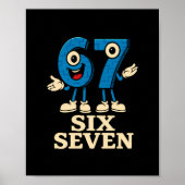 67 Six Seven 6-7 - Funny Italian Brainrot Kids Gam Poster (Voorkant)