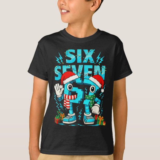 67 Six Seven 6-7 - Funny Italian Brainrot Kids Gam T-shirt (Voorkant)