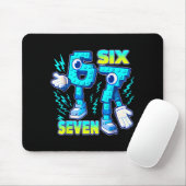 67 Six Seven 6-7 Funny Italian Brainrot Kids Gamin Muismat (Met muis)