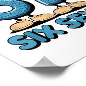 67 Six Seven 6-7 Funny Italian Brainrot Kids Gamin Poster (Hoek)