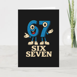 67 Six Seven 6-7 - Grappig Italiaans Brainrot Kids Kaart