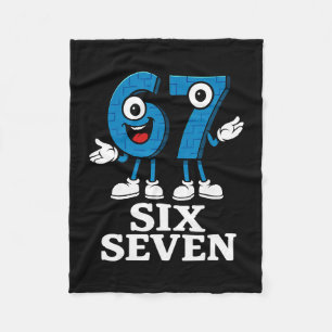 67 Six Seven 6-7 - Grappige Italiaanse Brainrot Ki Fleece Deken
