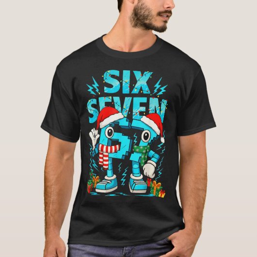 67 Six Seven 6-7 - Grappige Italiaanse Brainrot Ki T-shirt (Voorkant)