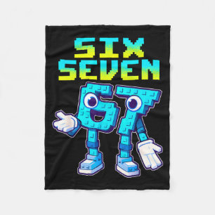 67 Six Seven 6-7 Grappige Italiaanse Brainrot Kids Fleece Deken
