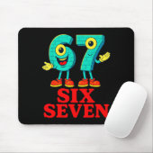67 Six Seven 6-7 Grappige Italiaanse Brainrot Pret Muismat (Met muis)
