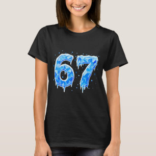 67 Six Seven 6-7 Ijs - Brainrot Meme Grappige Tien T-shirt