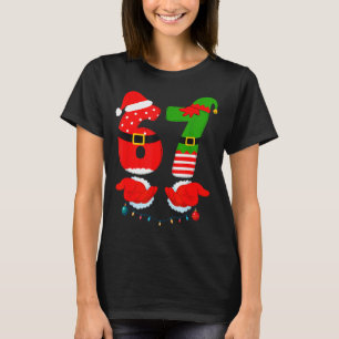 67 Six Seven 6 7 Meme Aangepast Paar Kerstmat T-shirt