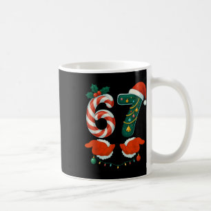 67 Six Seven 6 7 Meme Aangepaste Kerst Koppel Mat Koffiemok