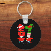 67 Six Seven 6 7 Meme E Kerst Matching Paar Sleutelhanger (Voorkant)