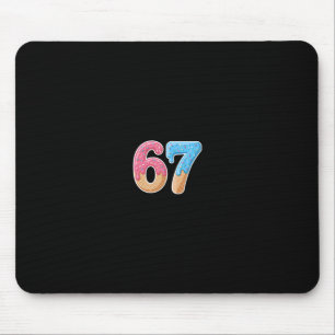 67 Six Seven 6 7 Meme Ijs Drip Voor en Achter Muismat