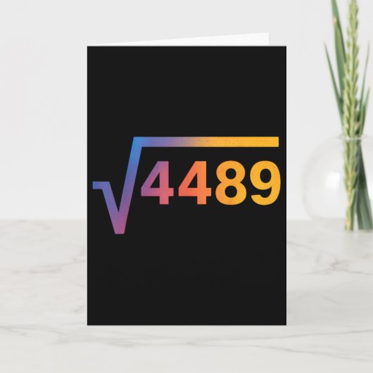 67 Six Seven 6-7 Meme  Kaart (Voorkant)
