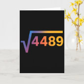 67 Six Seven 6-7 Meme  Kaart (Gele Bloem)
