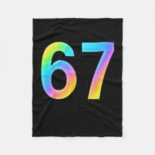 67 Six Seven 6 7 Meme Ontwerp Grappig 6 7 1 Fleece Deken
