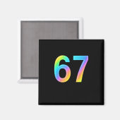 67 Six Seven 6 7 Meme Ontwerp Grappig 6 7 1 Magneet (Voorkant / Achterkant)