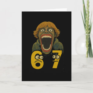 67 Six Seven 6 7 Meme Ontwerp Grappig 6 7 2 Kaart