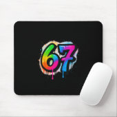 67 Six Seven 6 7 Meme Ontwerp Grappig 6 7 3 Muismat (Met muis)