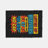 67 Six Seven 6 7 Meme Ontwerp Grappig 6 7 Sigma Ri Fleece Deken (Voorkant (Horizontaal))