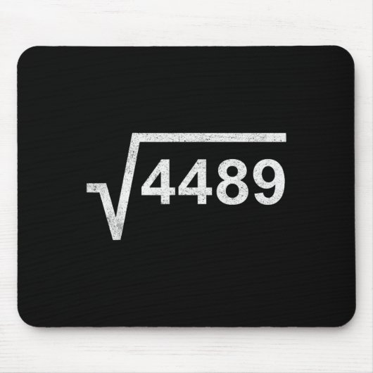 67 Six Seven 6-7 Meme Vierkantswortel 4489 Informe Muismat (Voorkant)