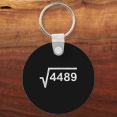 67 Six Seven 6-7 Meme Vierkantswortel 4489 Informe Sleutelhanger (Voorkant)