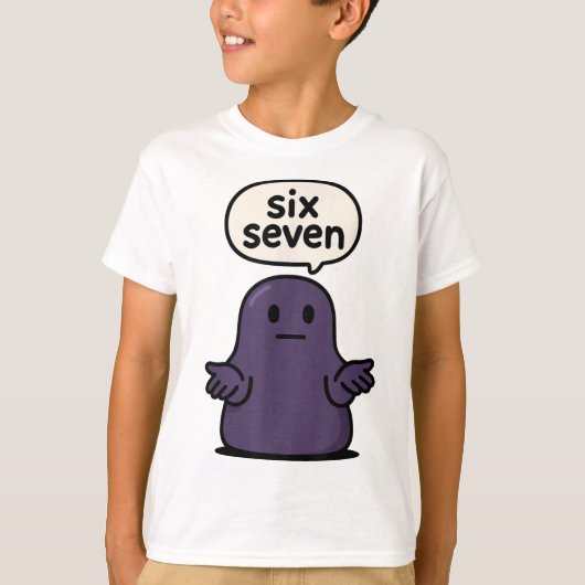 67 Six Seven 6-7 Midnight Blob Slime - Kid Brainro T-shirt (Voorkant)