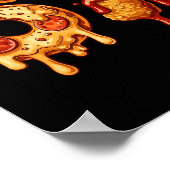 67 Six Seven 6-7 Pizza En Kipnugget - Brainr Poster (Hoek)