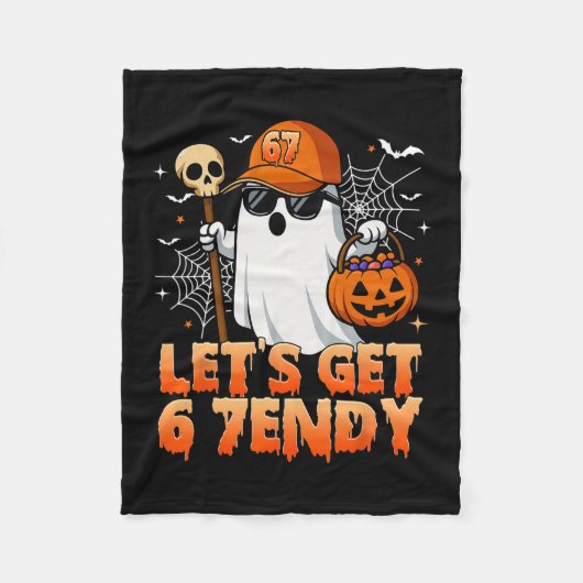 67 Six Seven 6 7endy Laten we Sendy Meme Hallowee  Fleece Deken (Voorkant)