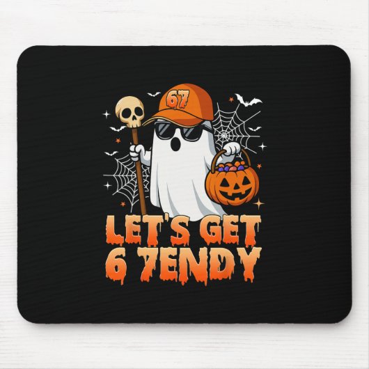67 Six Seven 6 7endy Laten we Sendy Meme Hallowee Muismat (Voorkant)