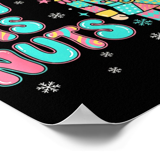 67 Six Seven Birthday Nutcracker Holiday Funny Chr Poster (Hoek)