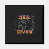 67 Six Seven Bootleg 6 7 Meme Design Funny 6 7 Magneet (Voorkant)
