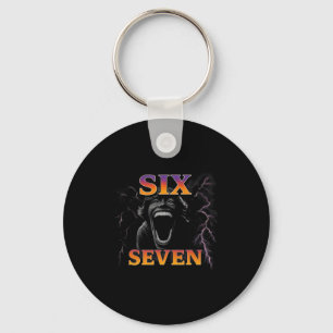 67 Six Seven Bootleg 6 7 Meme Ontwerp Grappig 6 7 Sleutelhanger