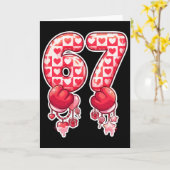 67 Six Seven Brain Rot Meme Valentijn Gen Alpha Hi Kaart (Gele Bloem)