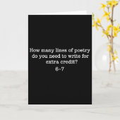 67 Six Seven Brainrot Gen Alpha Funny Poetry Teach Kaart (Gele Bloem)