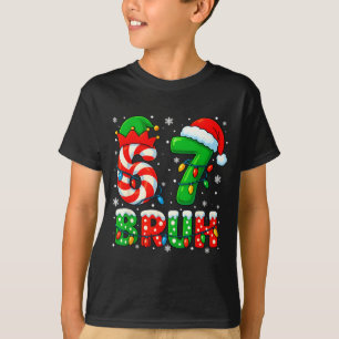 67 Six Seven Bruh 6 7 Mop Grappig Kerstman Kerstel T-shirt