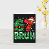 67 Six Seven Bruh Funny Christmas 6 7 Meme Men Wom Kaart (Gele Bloem)