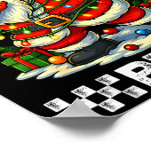 67 Six Seven Bruh Funny Christmas Dabbing Santa 6  Poster (Hoek)