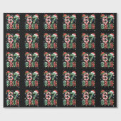 67 Six Seven Bruh Grappig Kerst 6 7 Meme Cadeaupapier (Vlak)