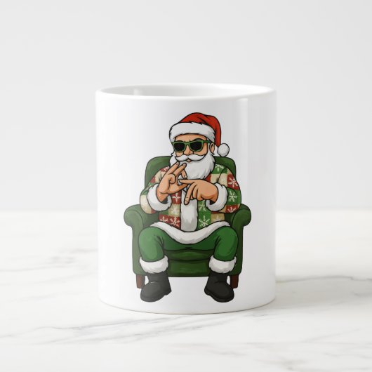 67 Six Seven Bruh Grappig Kerstmis | 6 7 Meme Fees Grote Koffiekop (Voorkant)