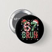 67 Six Seven Bruh Grappig Kerstmis 6 7 Meme  Ronde Button 5,7 Cm (Voorkant /achterkant)
