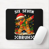 67 Six Seven Bruh Grappig Kerstmis Dabbing Peperko Muismat (Met muis)