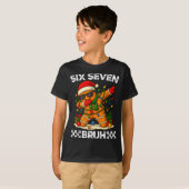 67 Six Seven Bruh Grappig Kerstmis Dabbing Peperko T-shirt (Voorkant volledig)