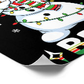 67 Six Seven Bruh Meme Funny Dabbing Snowman Chris Poster (Hoek)