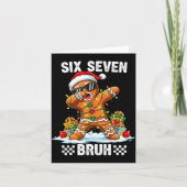 67 Six Seven Burh Christmas Gingerbread 6 7 Meme M Kaart (Voorkant)