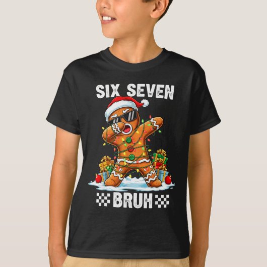 67 Six Seven Burh Christmas Gingerbread 6 7 Meme M T-shirt (Voorkant)
