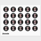 67 Six Seven Burh Funny Christmas 6 7 Meme Men Wom Ronde Sticker (Vel)