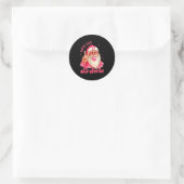 67 Six Seven Burh Grappig Kerst 6 7 Meme Mannen Vr Ronde Sticker (Tas)